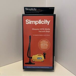 Simplicity Hepa Media Vacuum Bags New Type O‎ For Canister Whoosh Vacuum